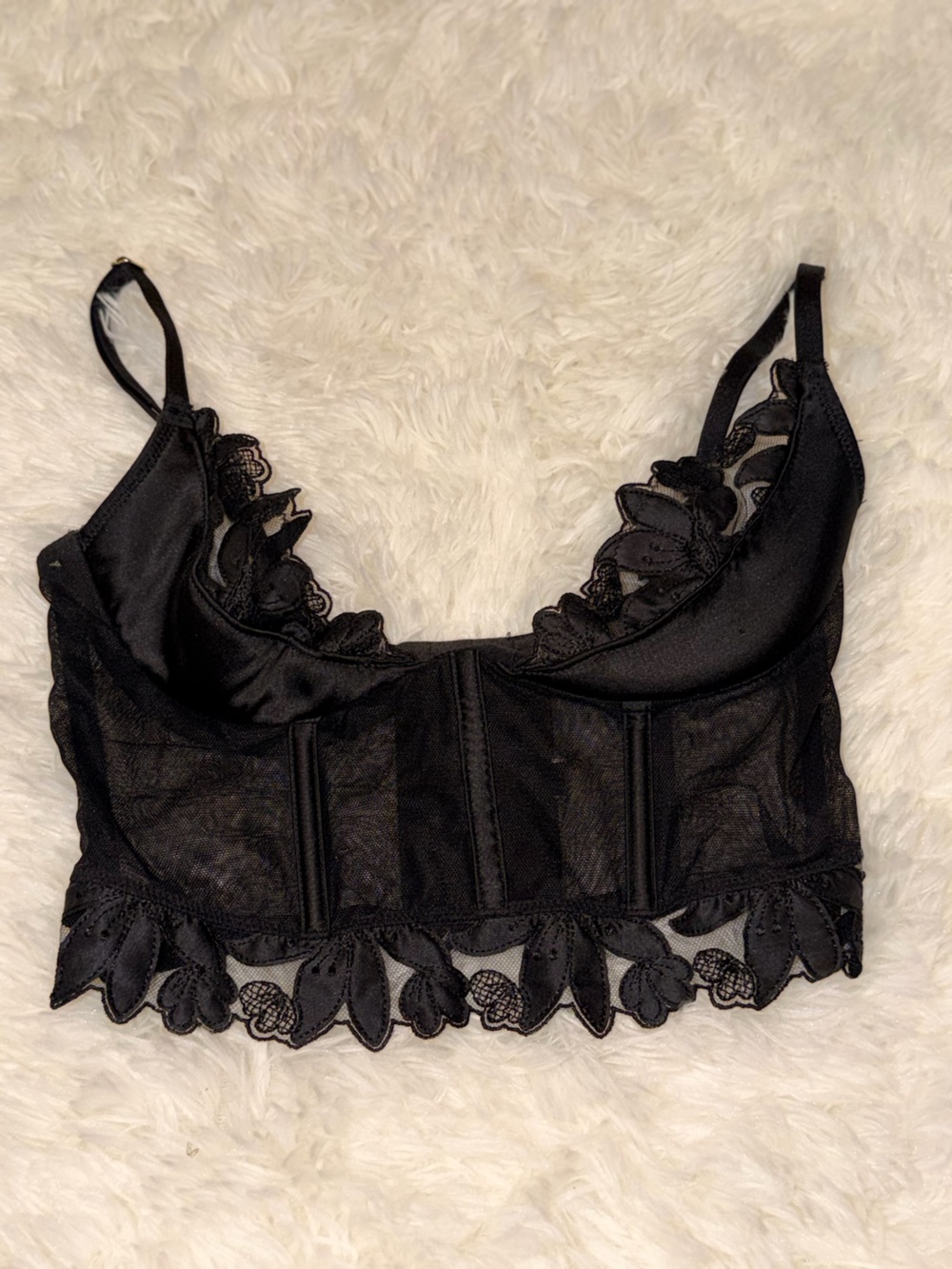 For love and lemons Sheer Black Lace Bralette top - Women Intimates